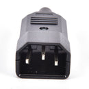 4PCS IEC C14 Male Inline Chassis Socket Plug Rewireable Mains Power Connector ME