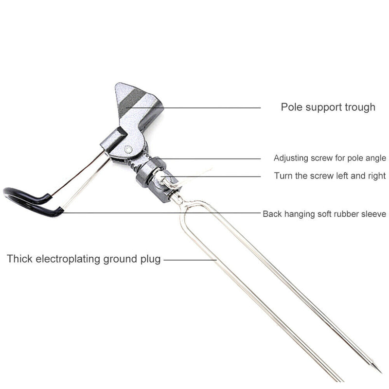 Universal Fishing Rod Holder Stand Adjustable Steel Fishing Pole Bracket