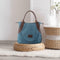 Women Large Totes Shopping Bag Handbag Shoulder Messenger Bags (Lake Blue) A