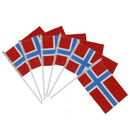 12pcs Mini Norwegian Flag Norway Flag with Flag For Congratulations 21x14cm I8Z2