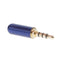 Blue 3.5mm Male Repair headphone Stereo Jack Plug Metal Audio Soldering & Spring