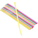 Flexible Mixed Color Disposable Drinking Straws-100 Count