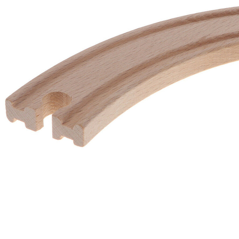 Wooden Trains Railway Set Compatible Accessories - Big Curved Rail
