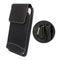 For 5.5 Inch Phone Belt Bag Black Flip Holder Pouch Universal w/ Carabiner Hook