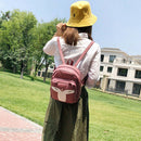 Cute Mini Leather Fox Fashion Backpack Small Daypacks Purse for Girls(purpl
