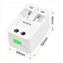 World Universal Travel Adapter with USB Convertor wall Plug Power US UK AU WK