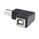 USB 2.0 B Female To USB B Male Right Angle Printer Extension Converter Adapter Z