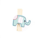 8x Mixed Colorful Elephant Wood Clips Photo Paper Pegs Clothespin Craft Decor3C