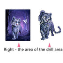 DIY 5D Diamond Embroidery Painting Forest Tiger Butterfly Cross Stitch Kits