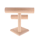 Wood T-Bar Jewelry Display Stands for Necklace Bracelet Chain Wristwatch Holder