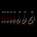 8X Repair Kit Fishing Rod Guides Tips Line Rings For Making Building Repair  LJ