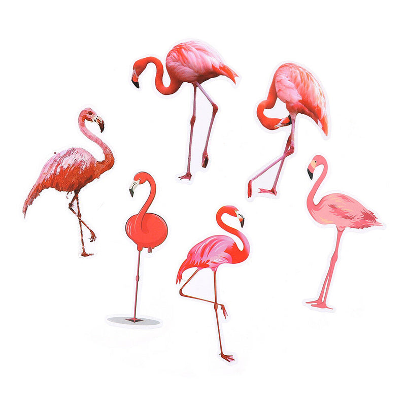 18pcs/set phone laptop flamingo stickers trunk guitar stickers for kids toys  Z