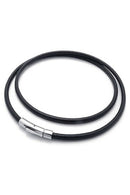 Men's Necklace Women's Necklace, Leather cord necklace chain braided leathe I4W8