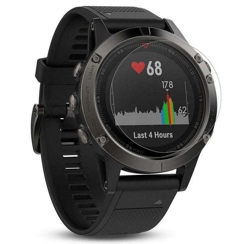 2pcs Transparent Tempered Glass Screen Protector Film for Garmin Fenix 5