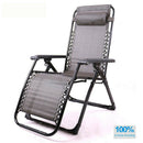 Set of 2 Folding Recliner Chair Head Cushion Headrest for Outdoor Patio