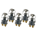 5x Metal Front Tractor Ignition Switch with 2 Key for Lucas 35670 128SA