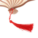 Pattern Chinese Style Hand Held Silk Bamboo Folding Fans Wedding Hand  OZ