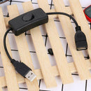 USB Cable With ON / OFF Power Control For Raspberry Set W6C3