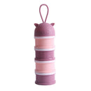 4 Layer Portable Baby Food Storage Box Essential Cartoon Milk Powder Contai