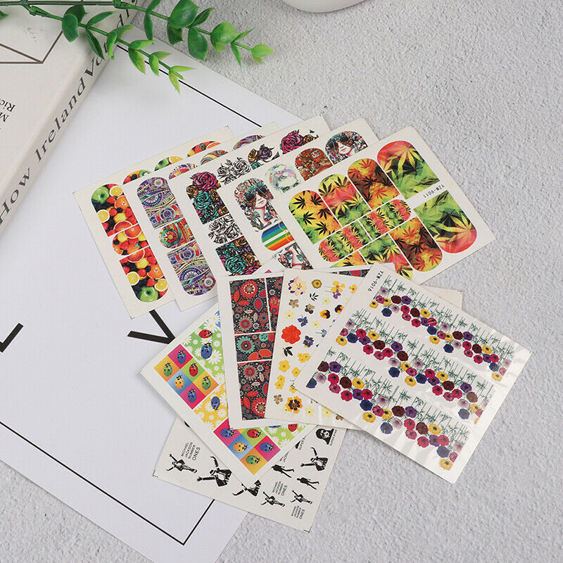 5pcs Mixed Stickers For Nails Abstract Manicure Nail Art Decoration Stic Hn