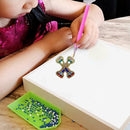 DIY Key Chain Diamond Painting Letters Women Bag Keyring Pendant Gift (X)