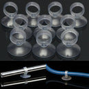 10Pcs 16mm Diameter Aquarium Fish Tank Suction Cup Tube Holder Sucker Pipe Clips