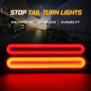 LED truck trailer brake light water signal light brake parking sequence flo
