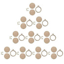 10x Mini Embroidery Hoop Ring Wooden Cross Stitch Frame Set For Hand Crafts DIY