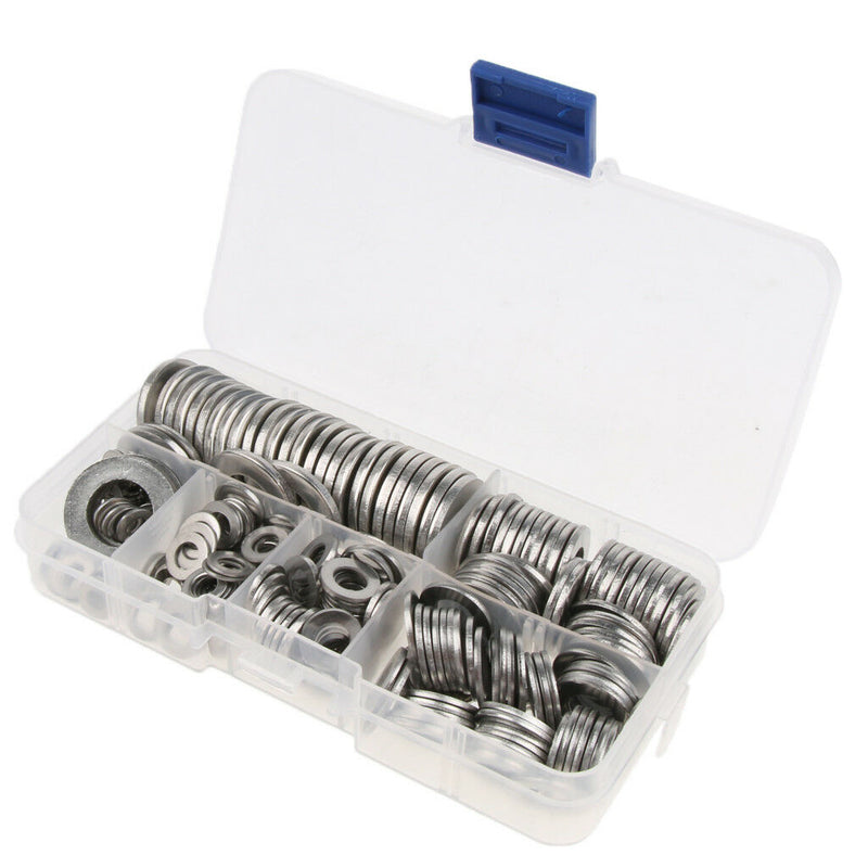 270 PCS ASSORTED FLAT WASHERS STAINLESS STEELSPACERS M5/4/M6/M8/M10/M12