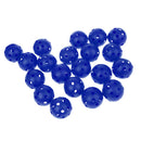 20 Pieces Plastic Hollow Golf Balls Perforated Practice Training Ball Blue