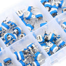 100pcs Horizontal Blue And White Adjustable Resistance Box Set Iron Usef WND