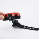 5 Modes Bicycle Bike Cycling Rear Tail Alarm Safty Light LED Aluminium All