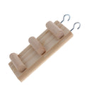 Wooden Ladder Bird Budgie Rodent Hamster Mouse Gerbil Cage Toys 12cm