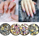 1 Box Square Flatback Glass Nail Rhinestones Mixed Nail Art Decoration Ston Z5D6