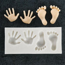 Mini Feet hand Shaped Silicone Candy Chocolate Cake Mold Creative Cake Decor FT