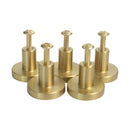 5PCS Golden Brass Door Knobs Cupboard Drawer Furniture Handle Cabinet Pulls
