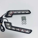 1X(2pcs Car L-Type Daytime Running Light 12 Led Lamp Bead Driving Lights Fo
