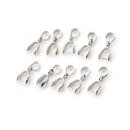 20x Findings Bail Connector Bale Pinch Clasp Pendants Craft Jewelry Accessorie3C