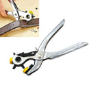 Heavy Duty Revolving Leather Belt Holes Punch Watch Band Hand Pliers Tool Eyelet