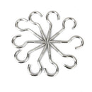 10pcs Heavy Duty Screw In Eye Hooks Picture Frame Hanging Wall Wood 78mmx4.5mm
