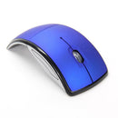2.4GHz Foldable Arc Wireless Optical Mouse Mice + USB Receiver blue