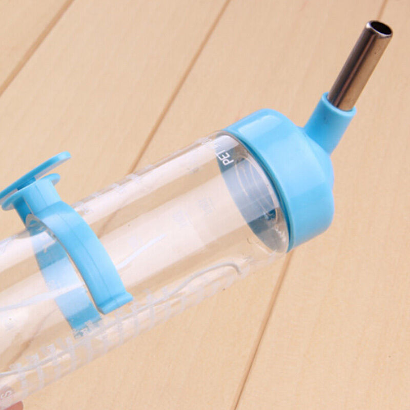 New Hamster Cute Water Bottle Holder Dispenser With Base Hut Small Animal Nest
