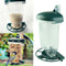 3-pack Outdoor Window Bird Feeder Food Dispenser Auto Feeding for Wild Birds