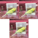 3x Pet Bird Automatic Feeder Food Feeding Box Parrot Finch Dispenser Cage Perch