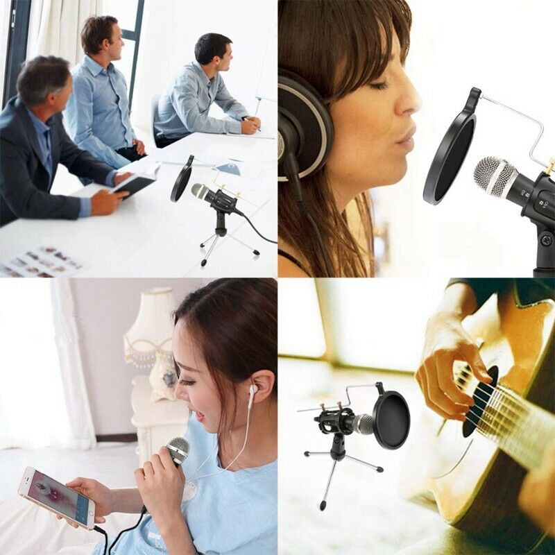 Mini Cardioid Karaoke Microphone with Stand for Pc Karaoke, Youtube, Gaming