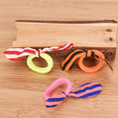 5 Pcs Rabbit Bunny Ear Ribbon Hair Bands Rubber Hair Rope Dot HeadbHIspSJCATOCA