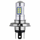H4 Motorcycle 3030 21SMD Led Headlight Head Light Lamp Bulb 1200LM White 21 U6M1