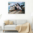 5D DIY Full Drill Diamond Painting Puffin Cross Stitch Embroidery Art Craft