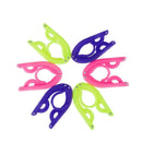 6pcs Clothes Hangers Folding Portable Plastic Travel Clothes Hanger with An U8A2
