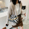 Leather Cloud Crossbody Bag Women Animal Pattern Chain Shoulder Handbag (3)